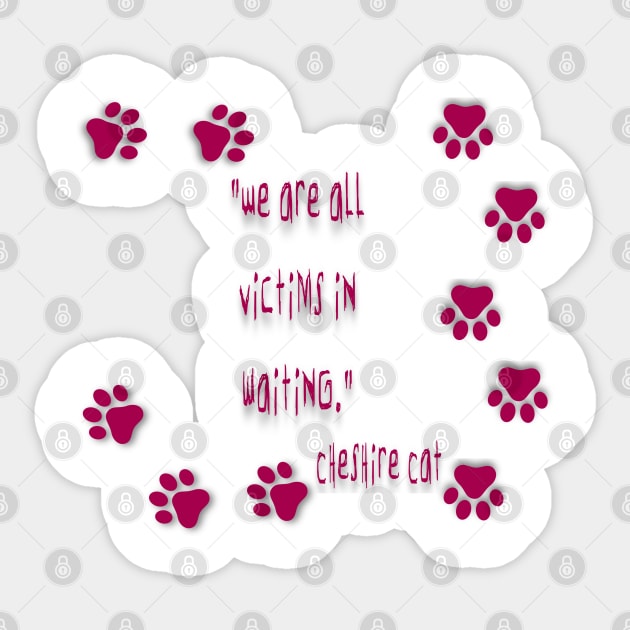 Victims in waiting Sticker by dflynndesigns